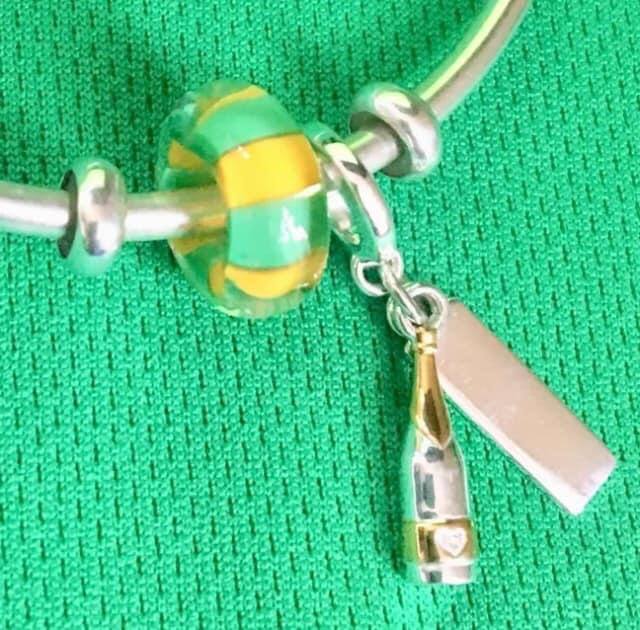 Canary Glass Charm.
