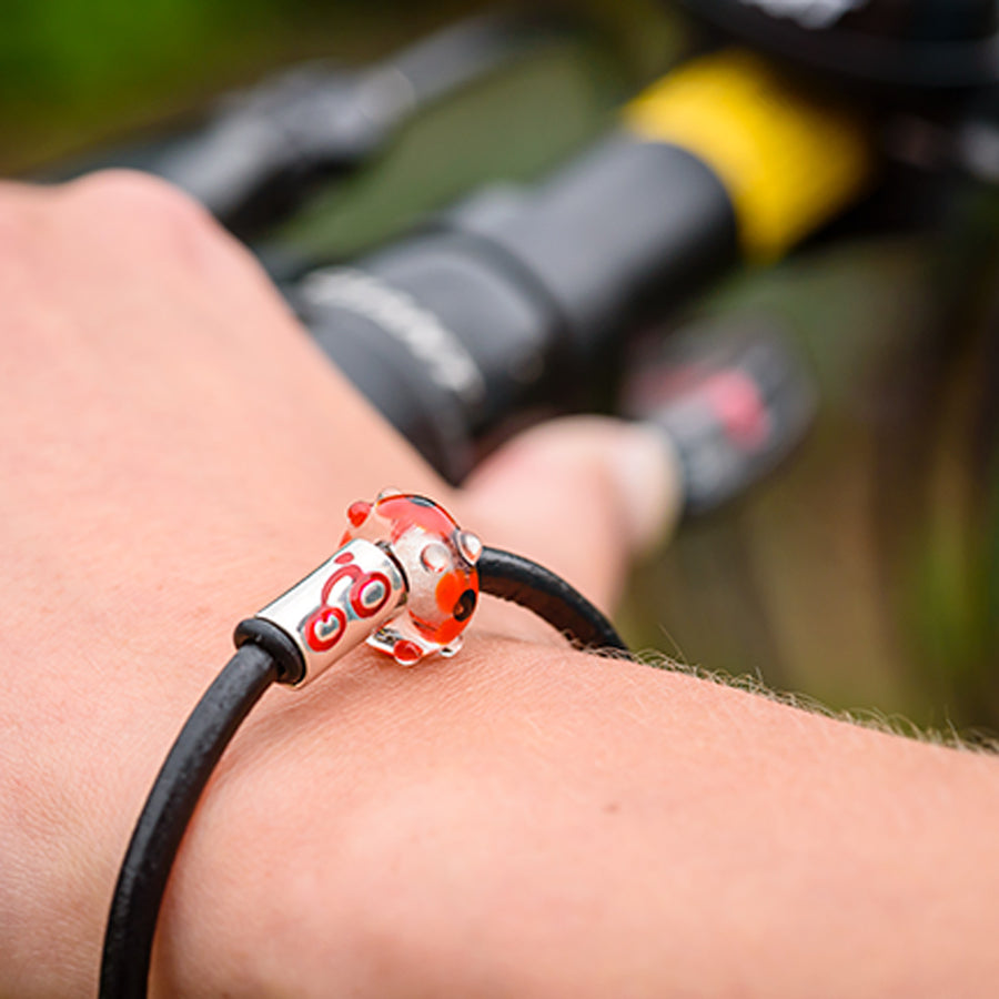 Red bike charm