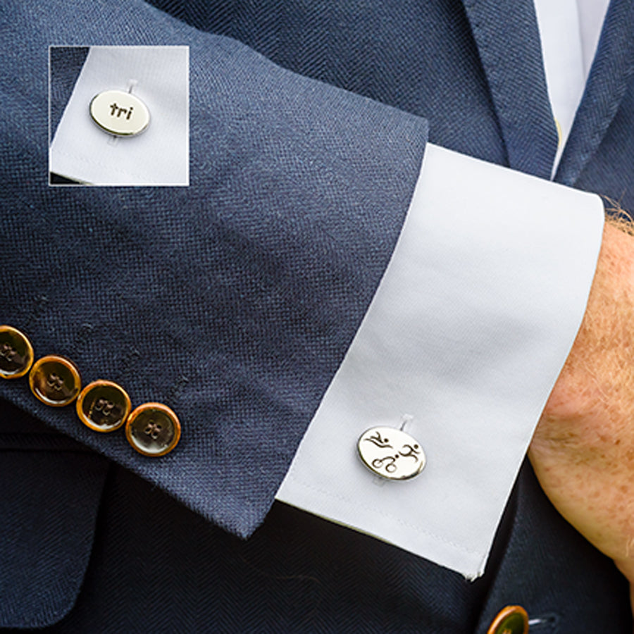 Triathlon Cufflinks