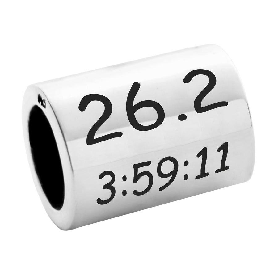 Blank Silver Barrel Charm
